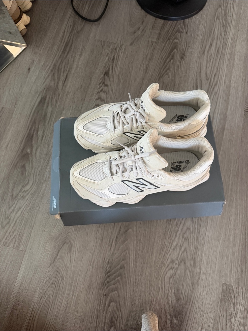 New Balance 9060 Beige Sneakers - Picture 2 of 5